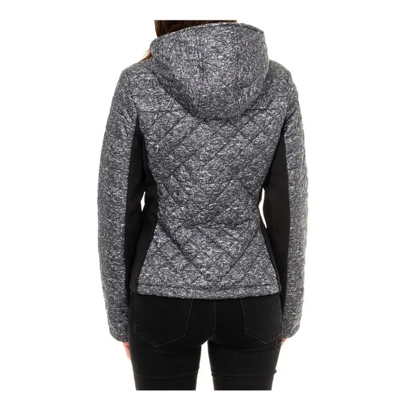 GUESS XS Grey +  Black Hooded Jacket - Picture 2 of 7